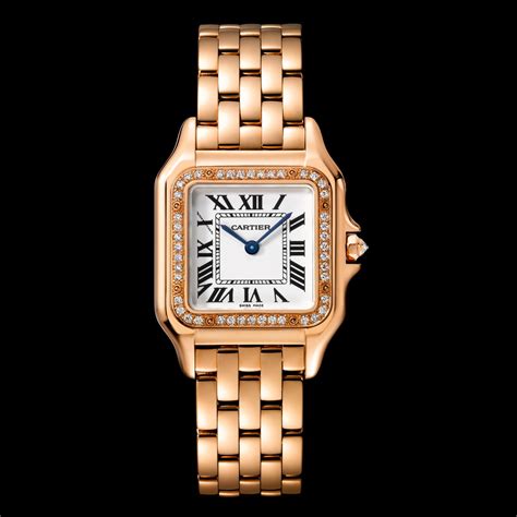 cartier watch women diamonds|cartier panthere diamond watch.